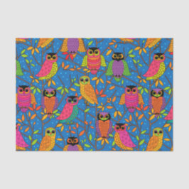 10月のフクロウ 薄葉紙