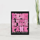 10月のブルー衣服ピンクブレストガン認識度 カード (正面)