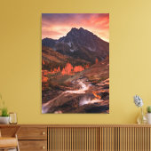 10月のヘッドライト流域 キャンバスプリント (インサイチュ (リビング))