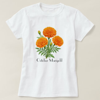 10月のマリーゴールドフラワーズTシャツ Tシャツ