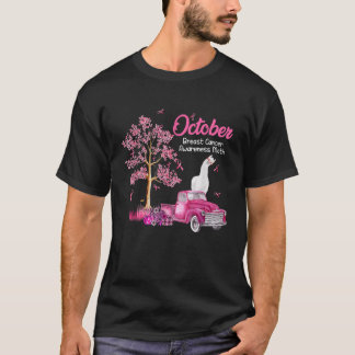 10月の乳がん啓発ヶ月ラマカボキ Tシャツ