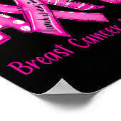 10月の乳がんWe衣服ピンクリボン ポスター (角)