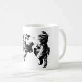 10月の光の中で静かな時計 コーヒーマグカップ (正面右)