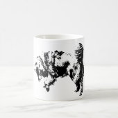 10月の光の中で静かな時計 コーヒーマグカップ (中央)