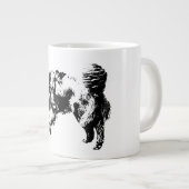 10月の光の中で静かな時計 ジャンボコーヒーマグカップ (正面右)