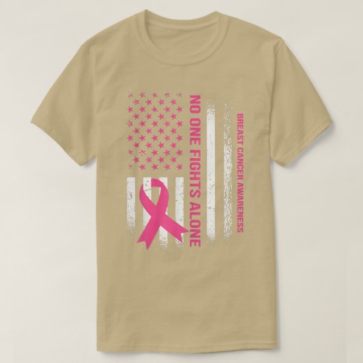 10月の子宮We衣服ピンク乳癌アウェア Tシャツ (デザイン正面)