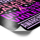 10月の家庭内暴力認識度月のサポート フォトプリント            (角)