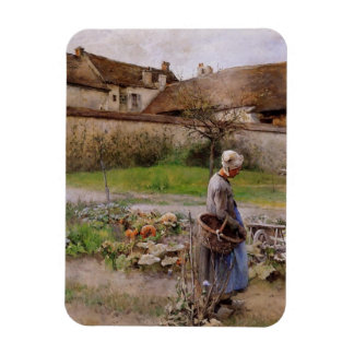 10月の庭のおばあちゃん マグネット