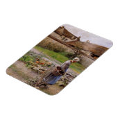 10月の庭のおばあちゃん マグネット (左側)