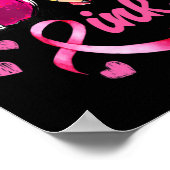 10月の愛We衣服ピンク先生乳がん ポスター (角)