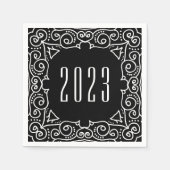 10月の新年 |大晦日パーティー スタンダードカクテルナプキン (正面)