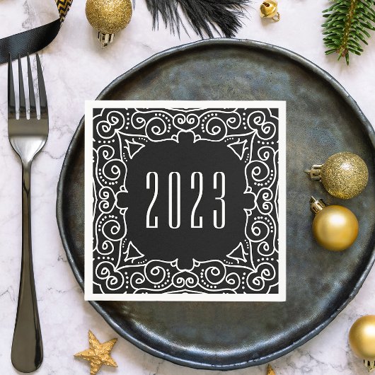 10月の新年 |大晦日パーティー スタンダードカクテルナプキン