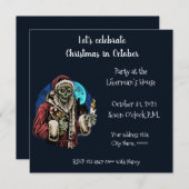 10月の祝クリスマス招待状 招待状 (正面/裏面)