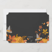 10月の祝賀会への招待状 招待状 (裏面)