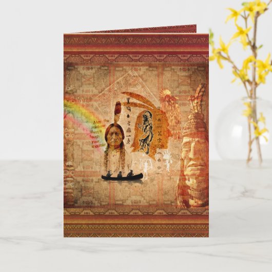 10月の第2月曜日の先住民族の日 カード (黄色い花)