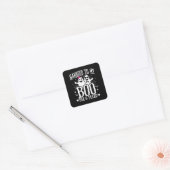 10月の結婚記念日おもしろい6周年 スクエアシール (封筒)
