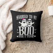 10月の結婚記念日 面白い1周年 クッション (ブランケット)