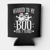 10月の結婚記念日 面白い3周年 缶クーラー (正面)