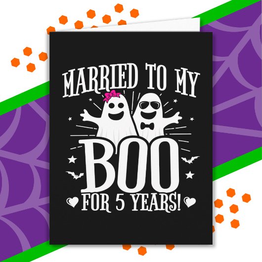 10月の結婚記念日 面白い5周年 カード