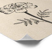 10月の花のためのマリゴールド ポスター (角)