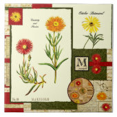 10月の花 タイル (正面)