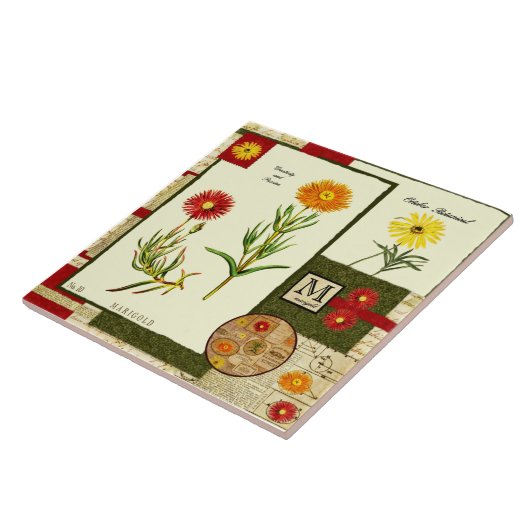 10月の花 タイル (側面)