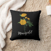 10月の誕生日ギフトmarigold花のヴィンテージ クッション (ブランケット)