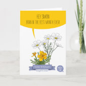 10月の誕生日生まれカード(前最高の月月) シーズンカード (正面)