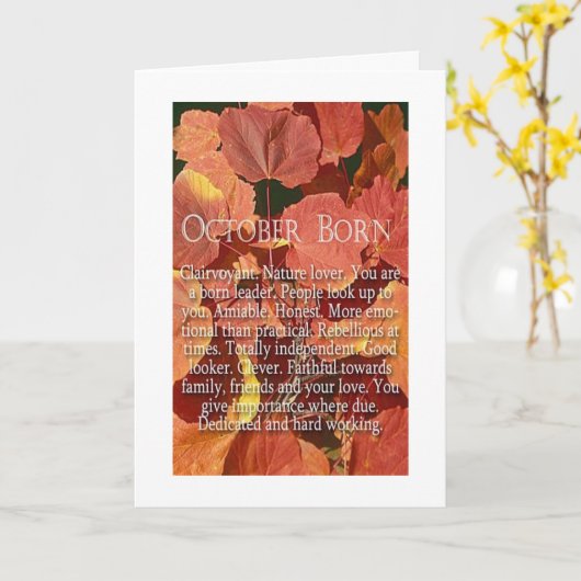 ***10月の誕生日***「お客様」専用のカード カード (黄色い花)