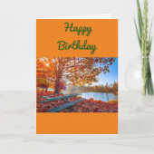 **10月の誕生日** カード (正面)