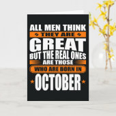 10月の誕生日(テキストの追加) カード (黄色い花)