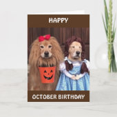 **10月の誕生日**全員が「あなた」の服を着た カード (正面)