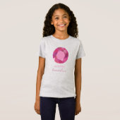 10月の誕生石トルマリン Tシャツ (正面フル)