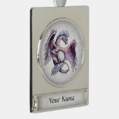 10月の誕生石龍：オパール シルバープレートバナーオーナメント (右)