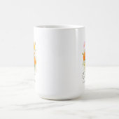 10月の誕生花の母ラップ コーヒーマグカップ (中央)