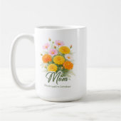 10月の誕生花の母ラップ コーヒーマグカップ (左)