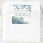 10月の隠しジュエリーキャンドル製品ラベル スクエアシール (バッグ)