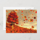 10月の風に乗るポストカード ポストカード (正面/裏面)