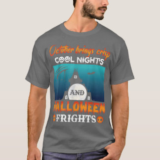 10月はカリカリカッコいいの夜とハロウィンフリグをもたらす Tシャツ