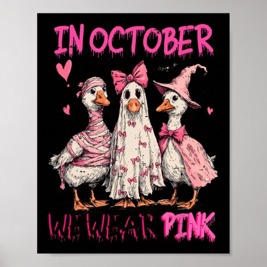 10月はピンクを着よう 乳がん啓発グッズ ポスター (正面)