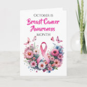 10月は乳がん啓発月間です カード (正面)