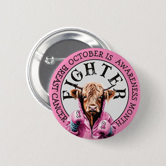 10月は乳がん認識度戦闘機サイン 缶バッジ (正面&裏面)