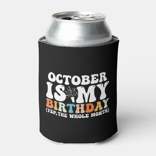 10月は私の誕生日月Yep全体の月 缶クーラー (缶正面)