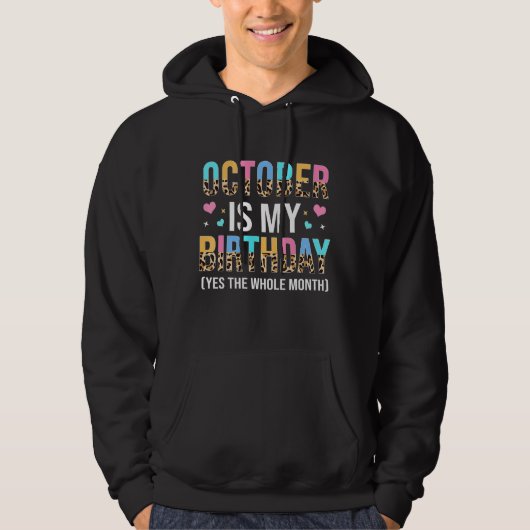 10月は私の誕生日Yes10月 パーカ (正面)