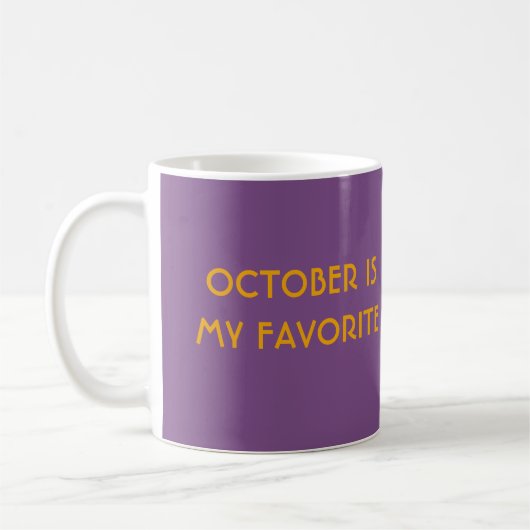 10月は私のFAVEの基本的なマグです コーヒーマグカップ (左)