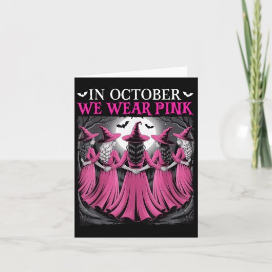 10月はNKウィッチのハロウィン乳がん カード (正面)