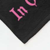 10月ウィッチハロウィン乳がんA フリースブランケット (角)