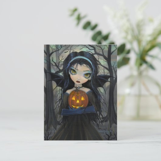 10月ウッズゴシックVampireハロウィンハローウィーンハガキ ポストカード (スタンド正面)