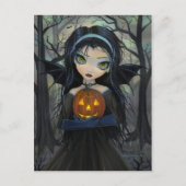 10月ウッズゴシックVampireハロウィンハローウィーンハガキ ポストカード (正面)