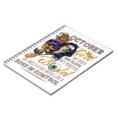 10月ガールリブラ誕生日ハロウィーンスケルトン ノートブック (左側)